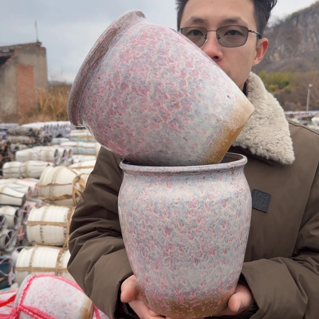 紫砂公道杯口19.5高22（两个紫气