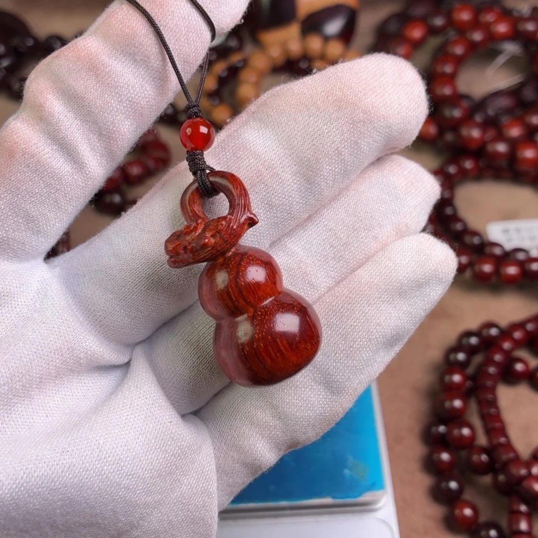 小叶紫檀手串/手链龙头葫芦