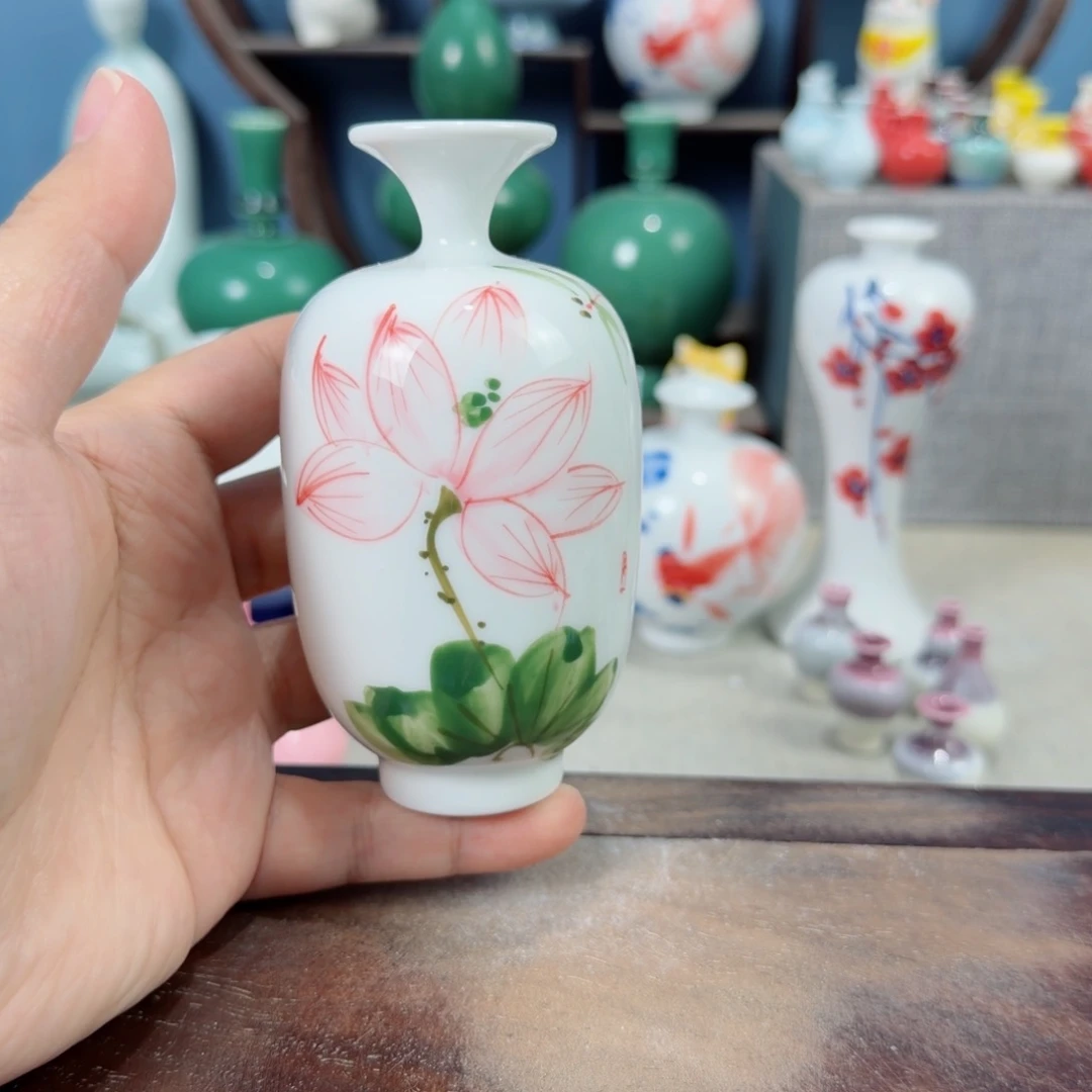 陶瓷手工小花器摆件