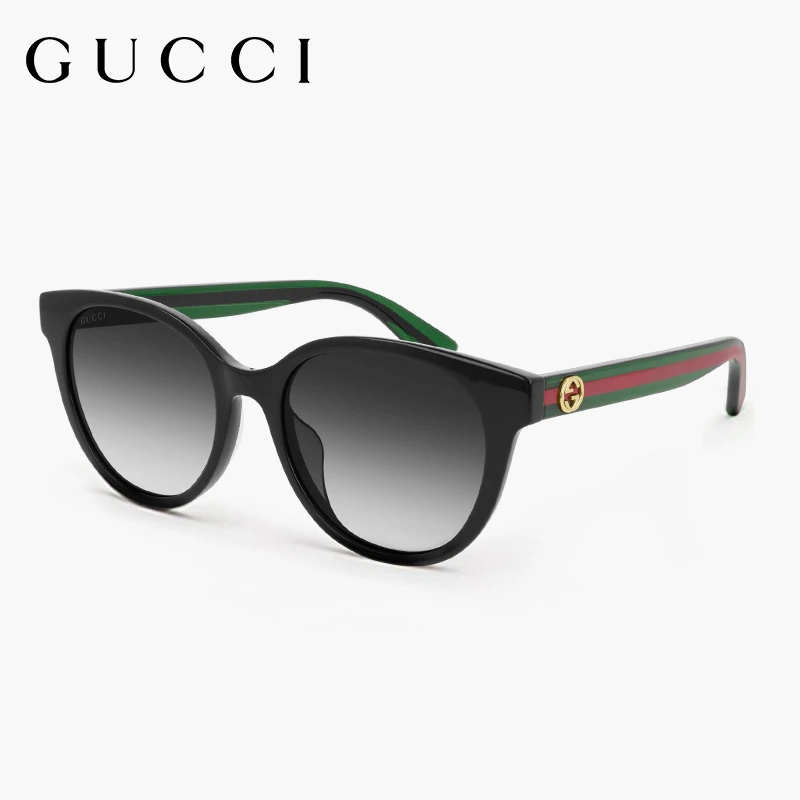 GUCCI/古驰墨镜时尚潮流经典圆框防紫外线户外太阳眼镜GG0702SKN