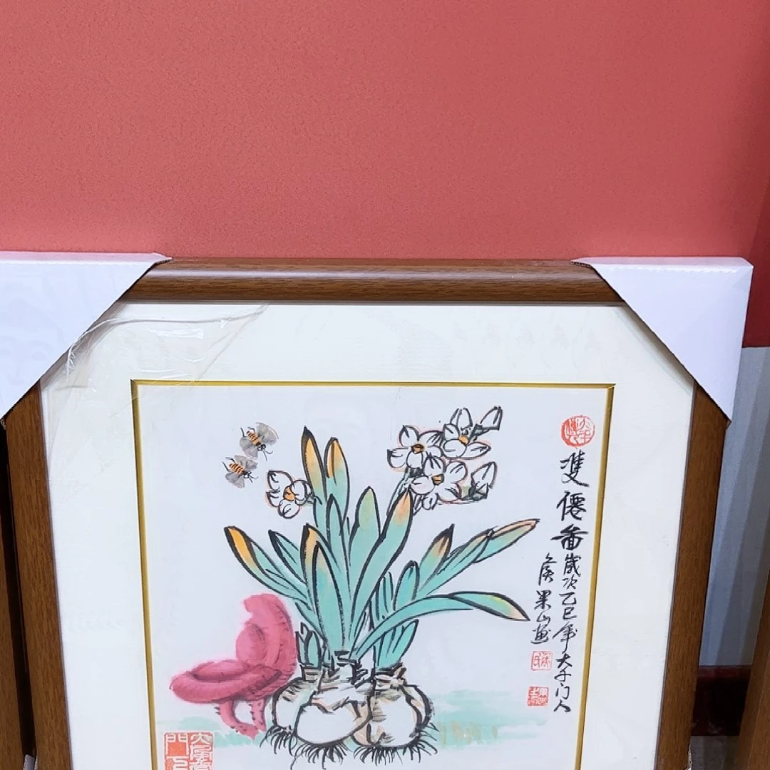 国画侯果山老师亲笔手绘作品朵