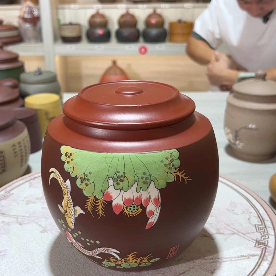 茶叶罐紫砂瑕疵醒茶罐