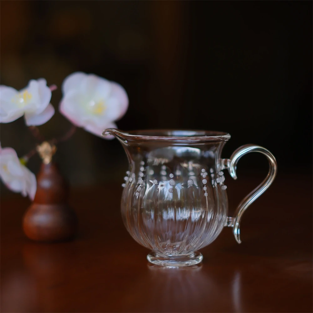 十卿大碗茶器朝露系列【春信公道杯】分茶器玻璃器·高硼硅耐茶器