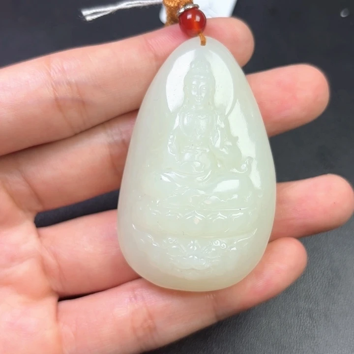 甘***6和田玉未镶嵌挂件