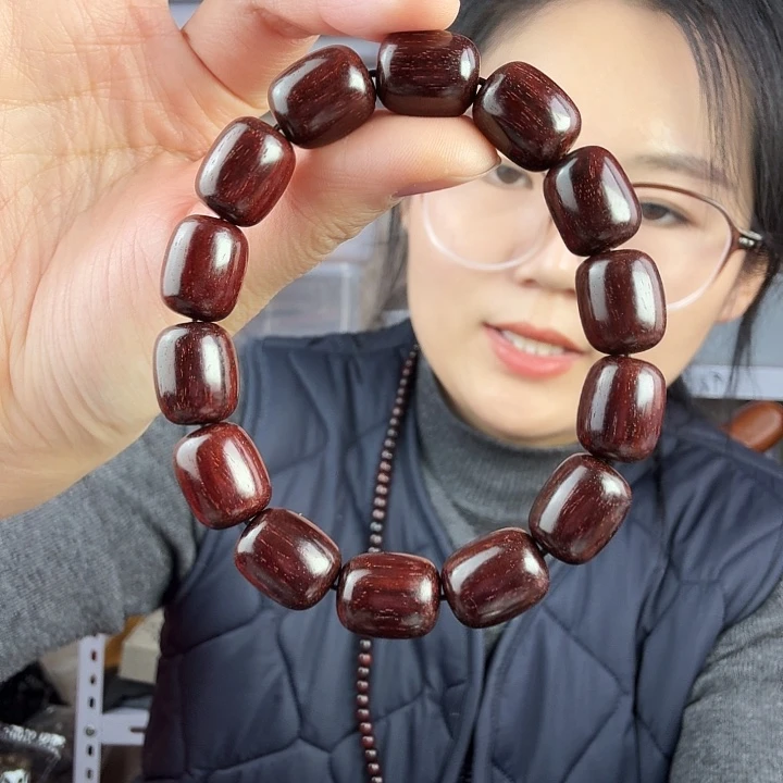 檀香紫檀（小叶紫檀）小叶紫檀小枣珠