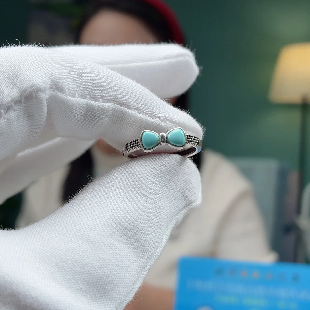 绿松石银S925镶嵌珠宝奇石