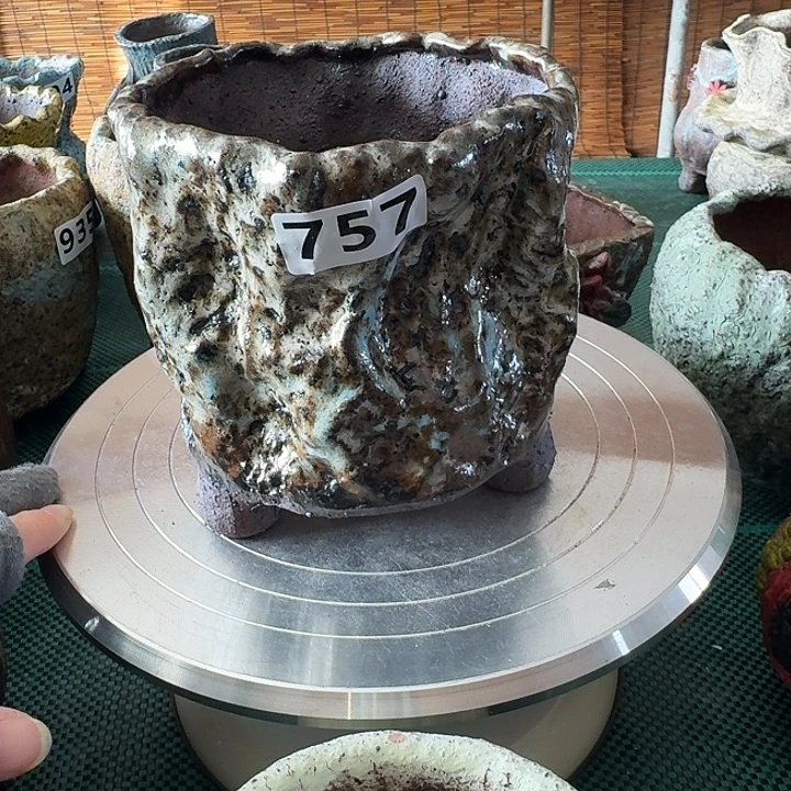 内口10高13粗陶手工