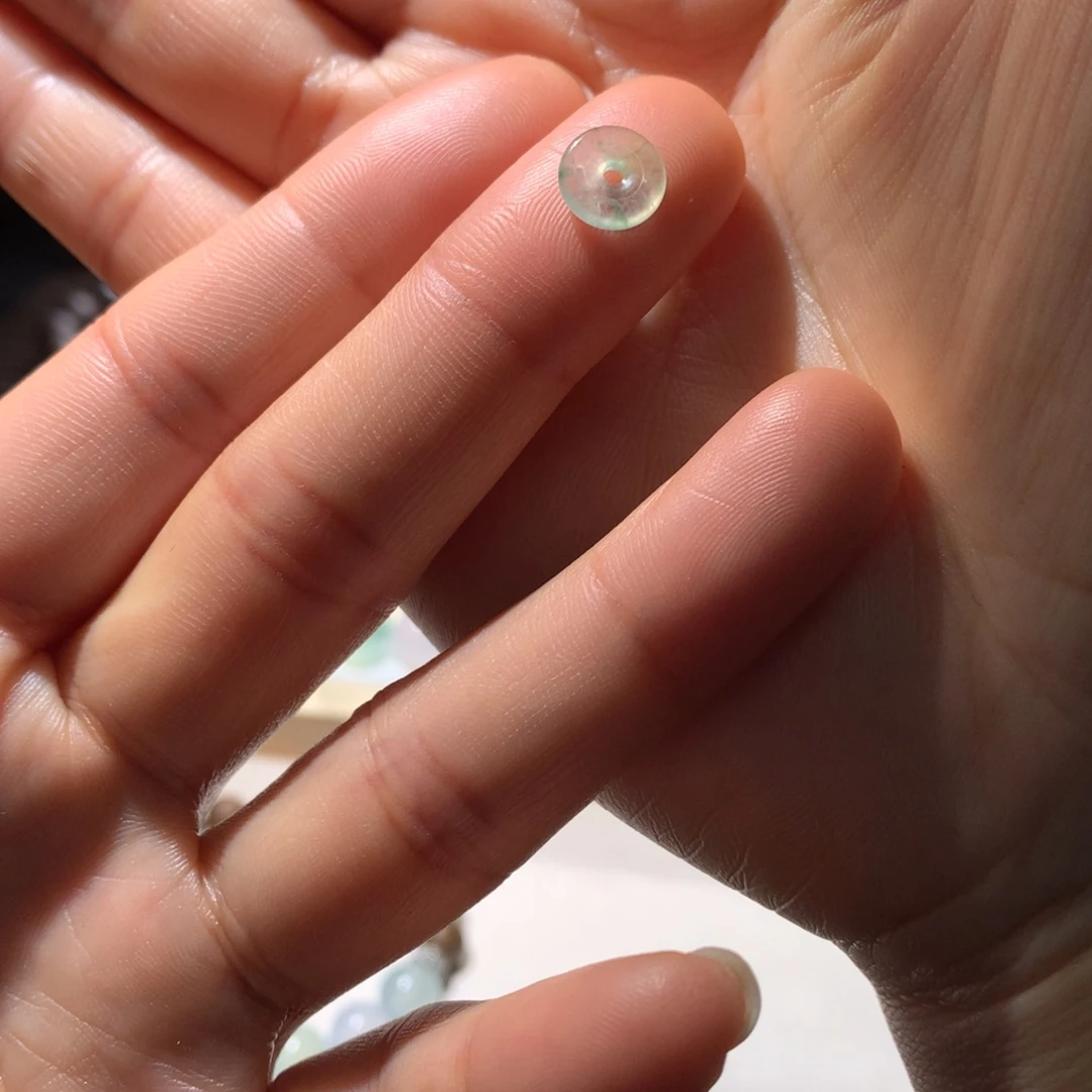 翡翠散珠天然缅甸翡翠A货卡7.66-2.02 高冰飘蓝花