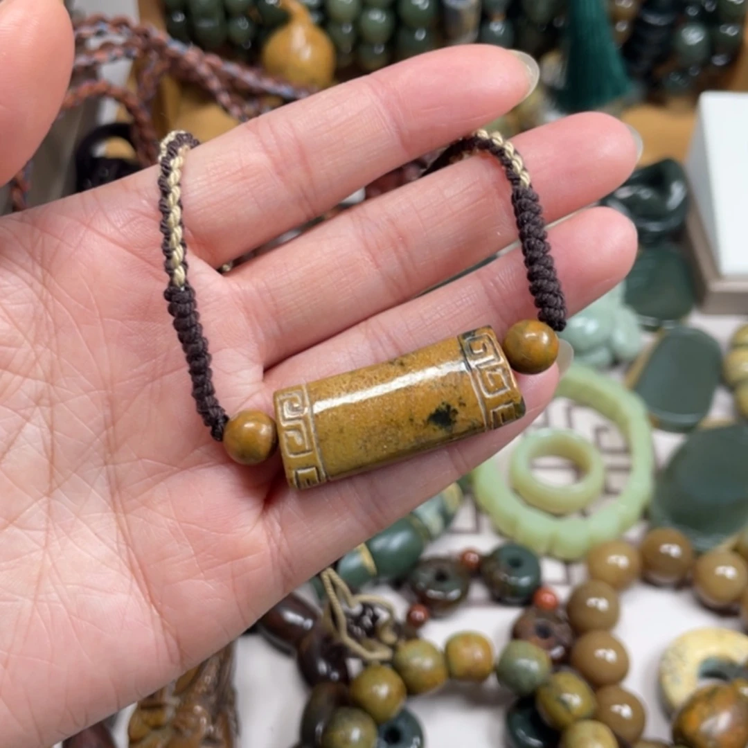 【闪购商品】岫岩河磨玉（透闪石质玉）挂件未镶嵌