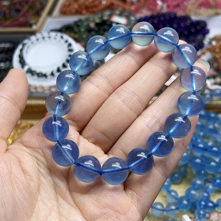 *****海蓝宝石手链未镶嵌海蓝宝12.2m