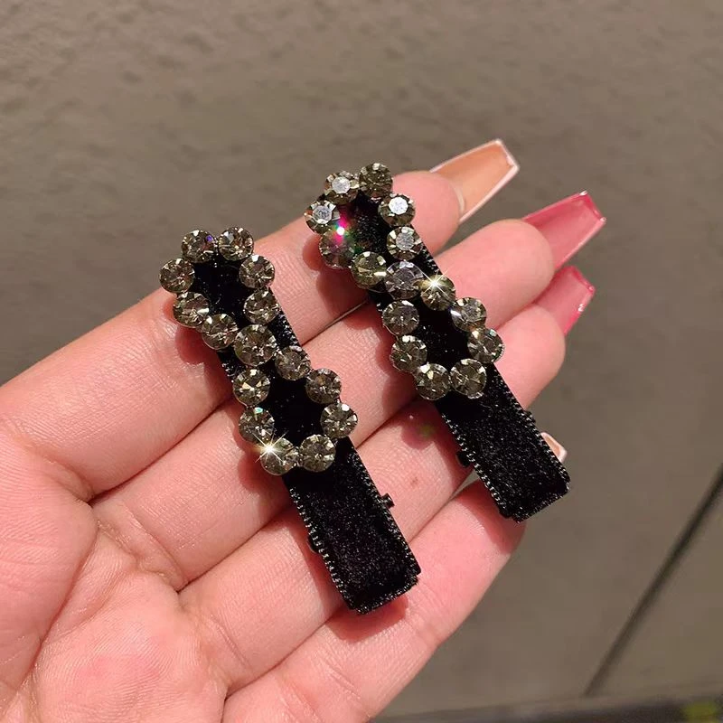 闪钻8字一字夹小香风气质网红轻奢时尚可爱复古韩版118