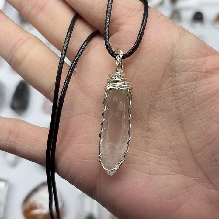 水晶颈饰未镶嵌闪灵钻项链