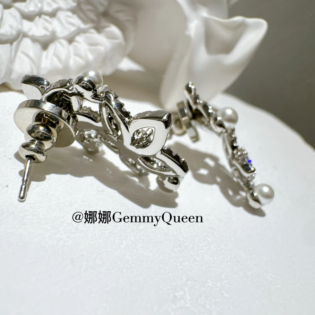 铜合金合成锆石耳饰 娜娜GemmyQueen耳环GQ06412