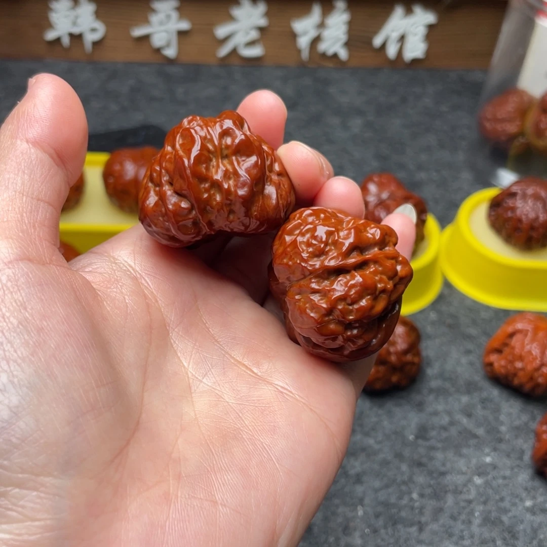 吊坠文玩核桃文玩核桃 手把件 蛤蟆头 37