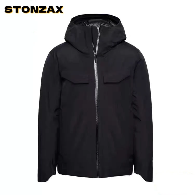 SC23793 男士轻商务户外轻量高蓬松鹅绒保暖连帽羽绒服