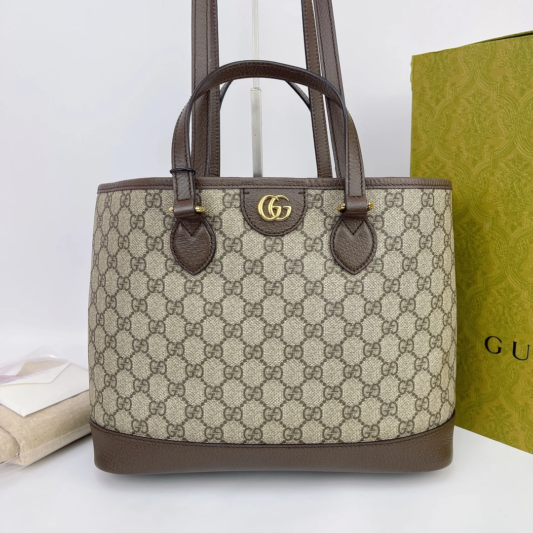 95新 GUCCI/古驰 古驰老花单肩包底34 L613