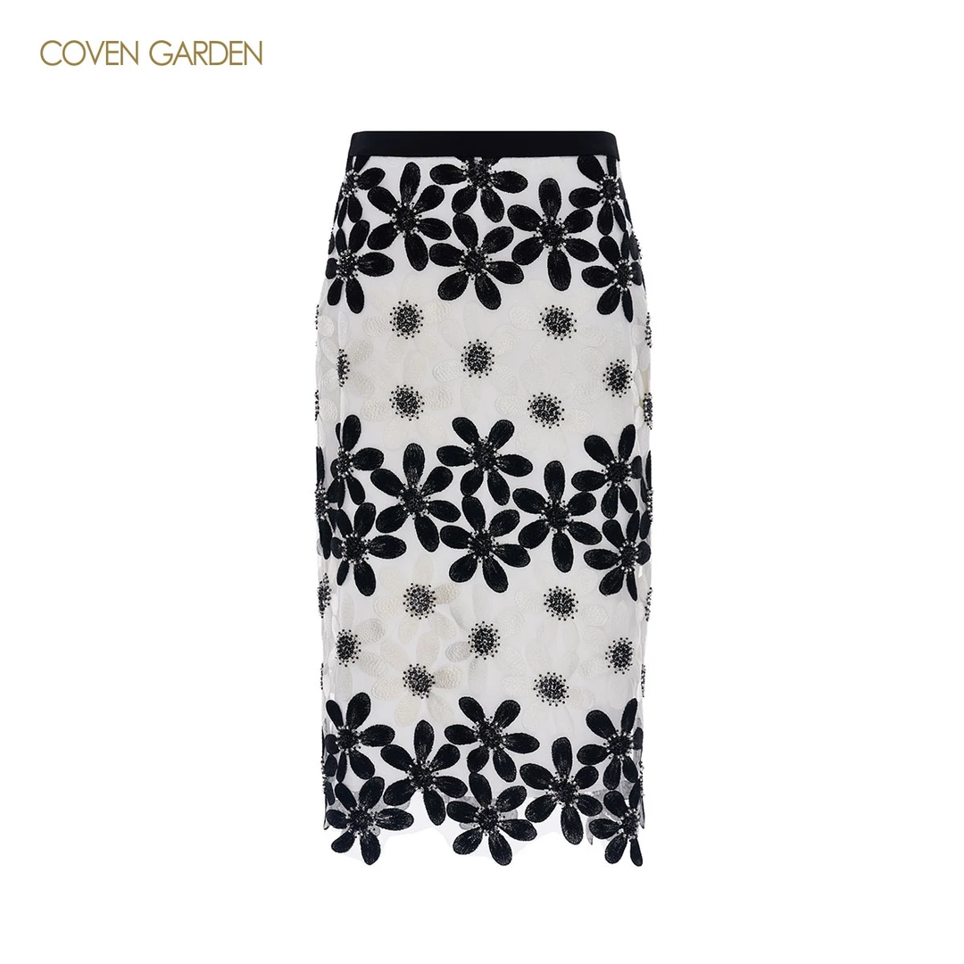 【哥文花园】花朵刺绣半身裙包裙CSA2075440