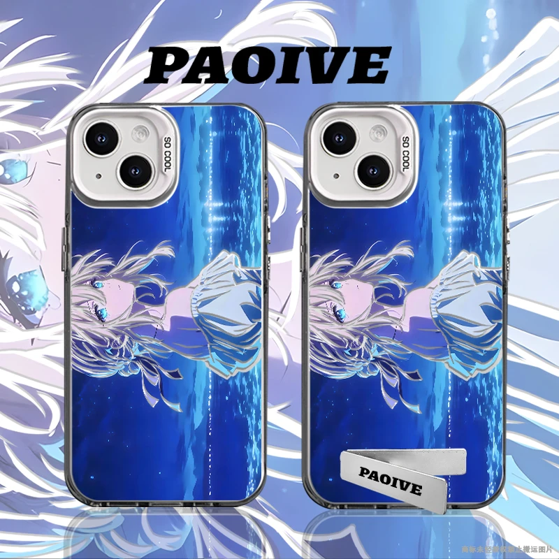 薇尔莉特适用于创意小众苹果16华为一加oppo小米手机防摔壳Paoive