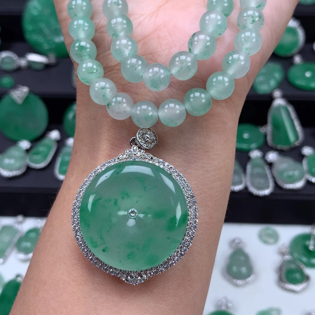 未镶嵌吊坠石英质玉（非洲翠）师****店