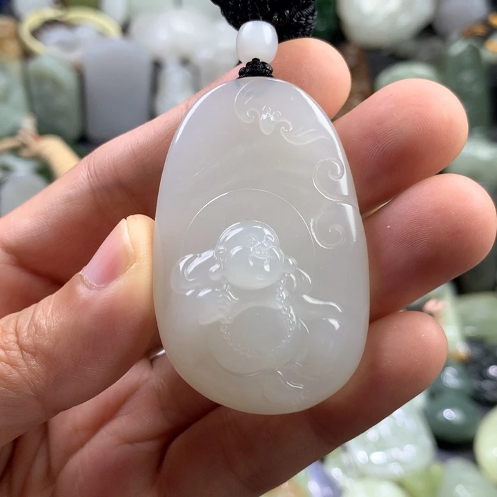 和田玉未镶嵌颈饰