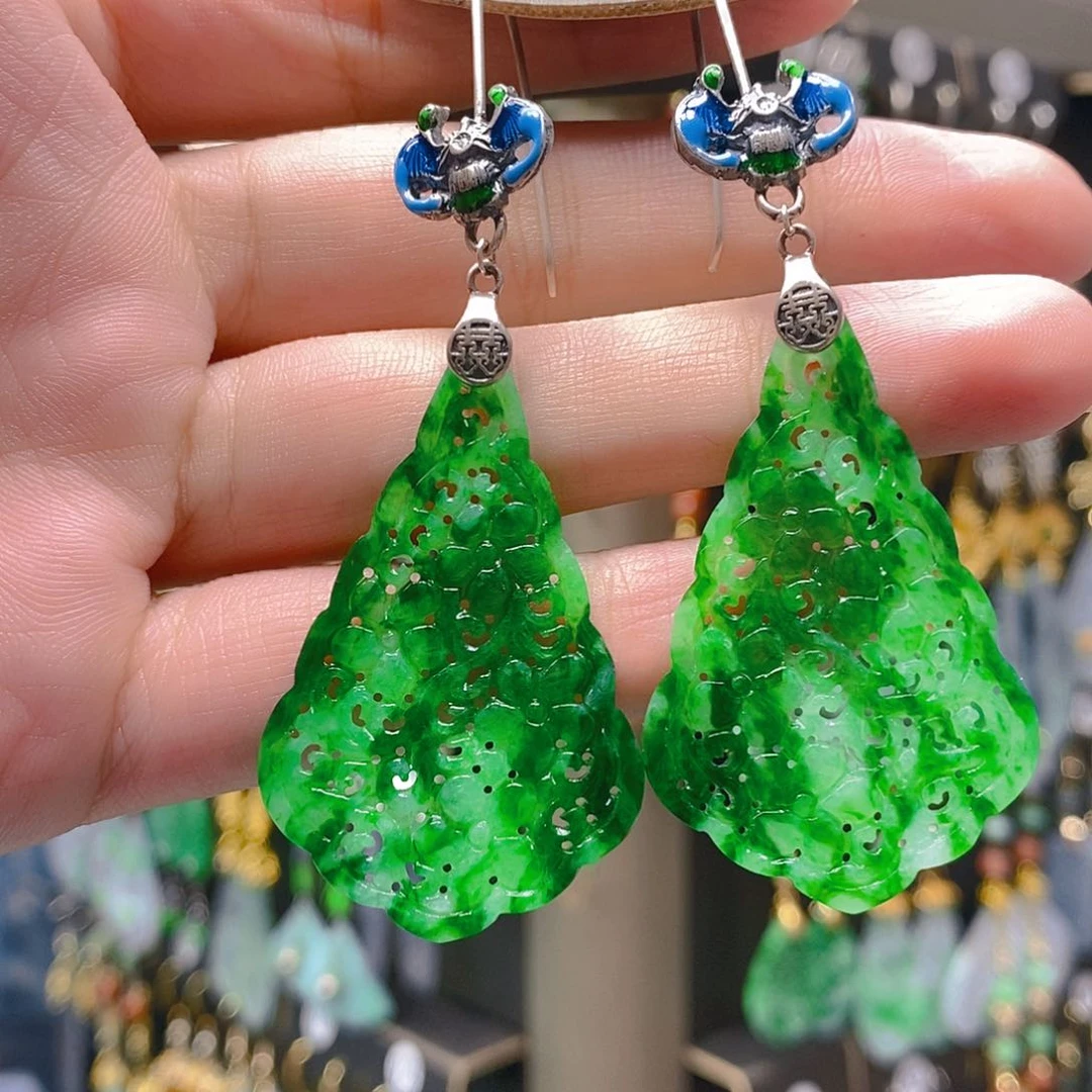 未镶嵌翡翠耳饰翡翠