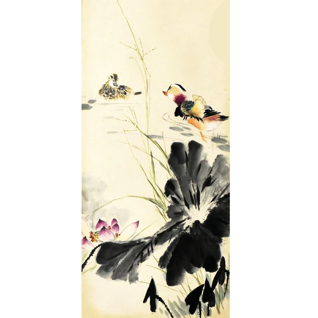 HM5043 荷塘清趣 88×38 纸本立轴 3平尺