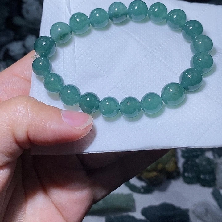 非***白定制翡翠未镶嵌毛