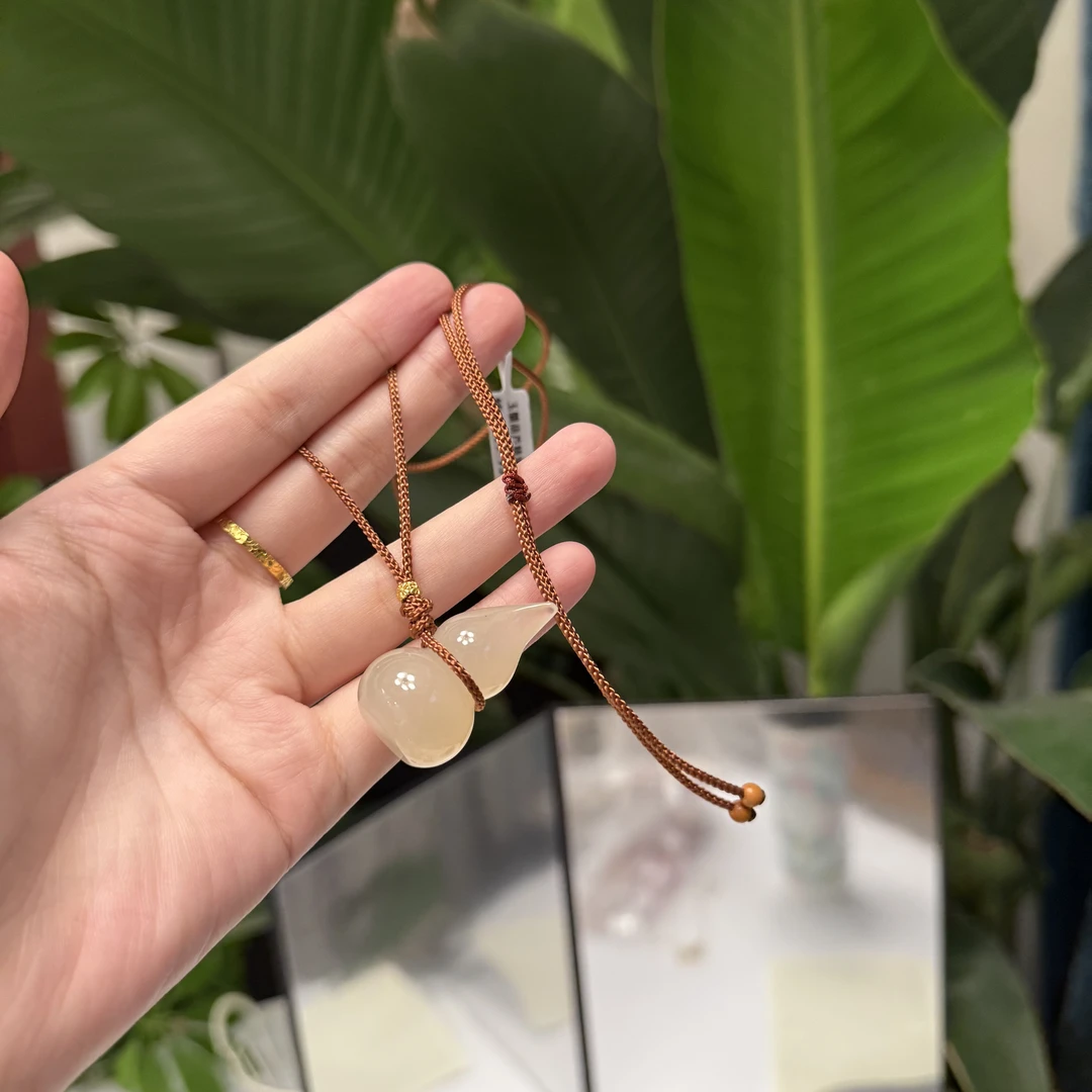 非金属布艺项链 1463 国风 小葫芦清雅好寓意项链