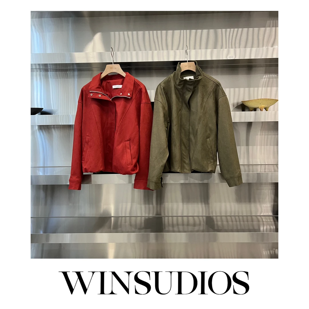 曼城金曲【WIN小众定制款】翻领拉链工装外套