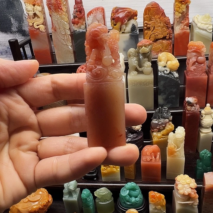 寿山石印石寿山石手工雕刻