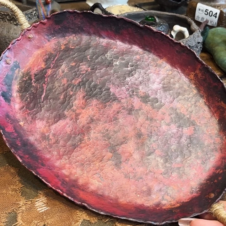紫铜全手工锻打福利烤盘