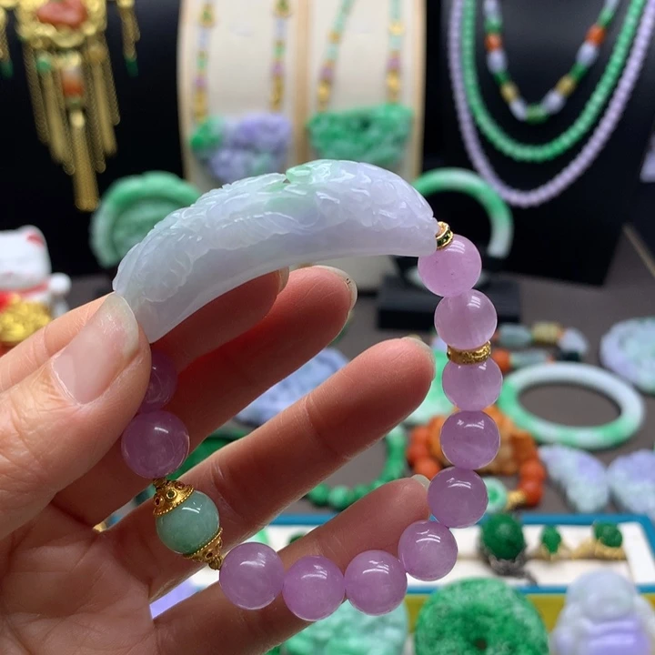 翡翠未镶嵌手链翡翠手牌