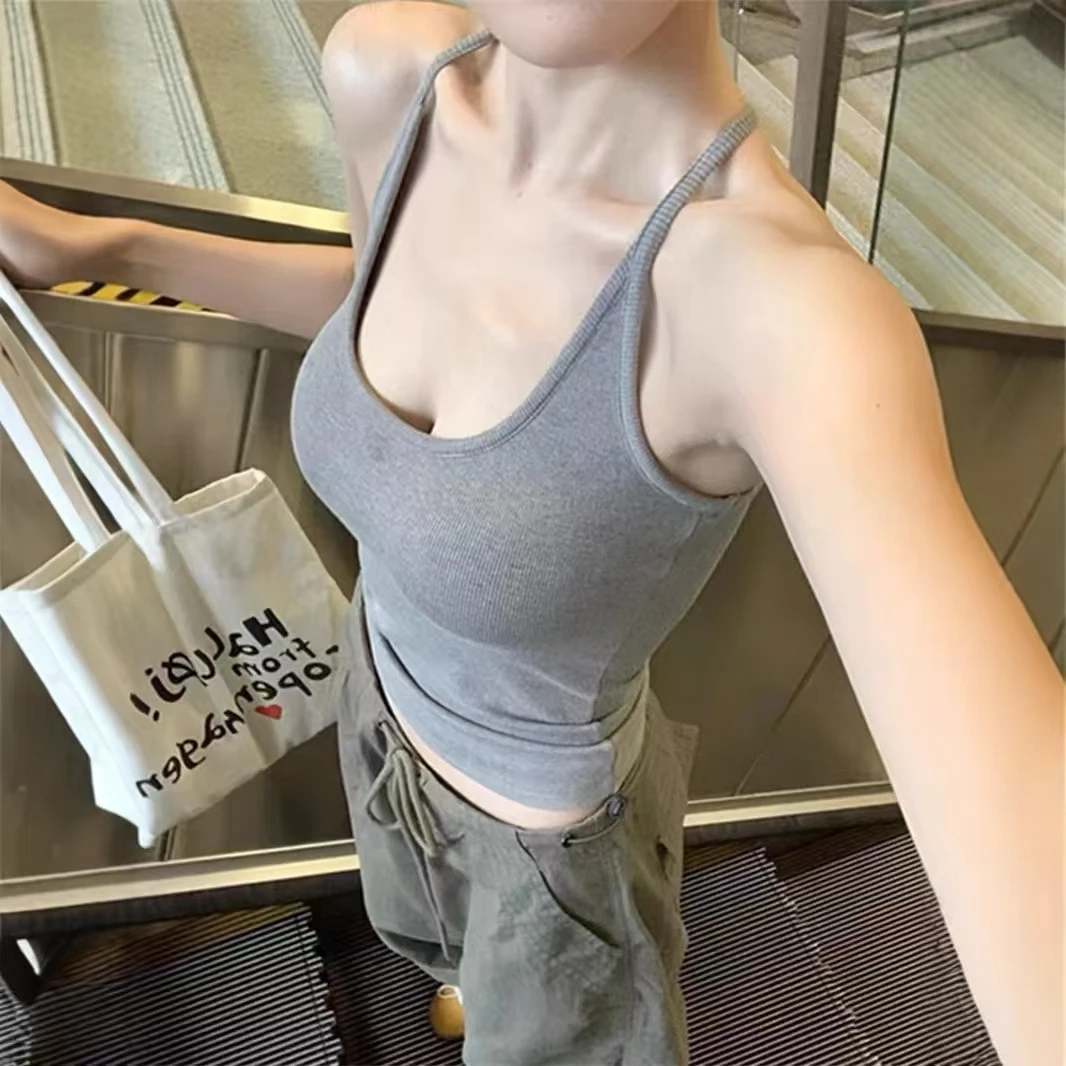 【陈诗情专属】夏季辣妹纯欲吊带  背心  美背