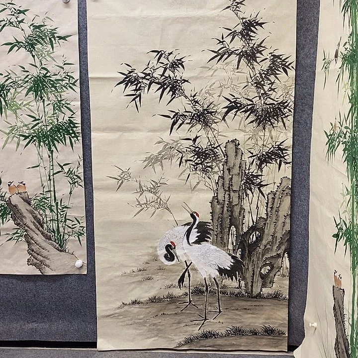 竖款新中式装饰画180-95