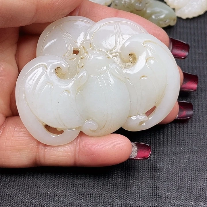 和田玉（白玉）挂件未镶嵌大****）