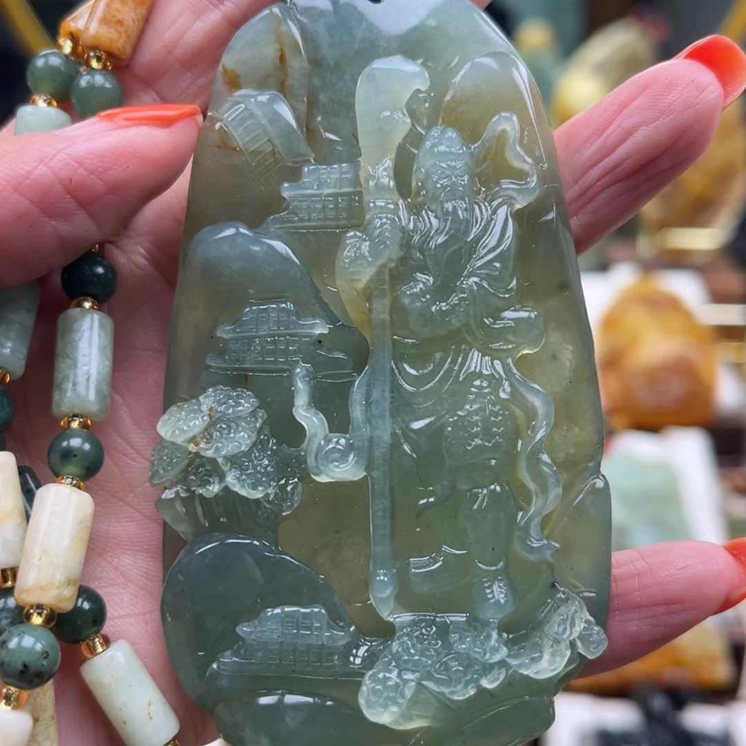 岫玉未镶嵌挂件挂件