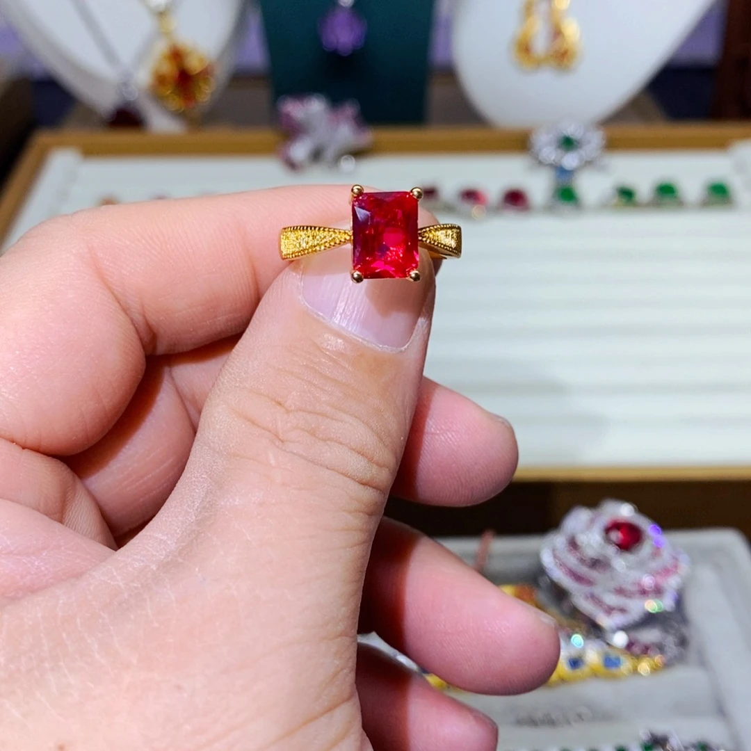 银S925镶嵌耳饰紫晶?**火