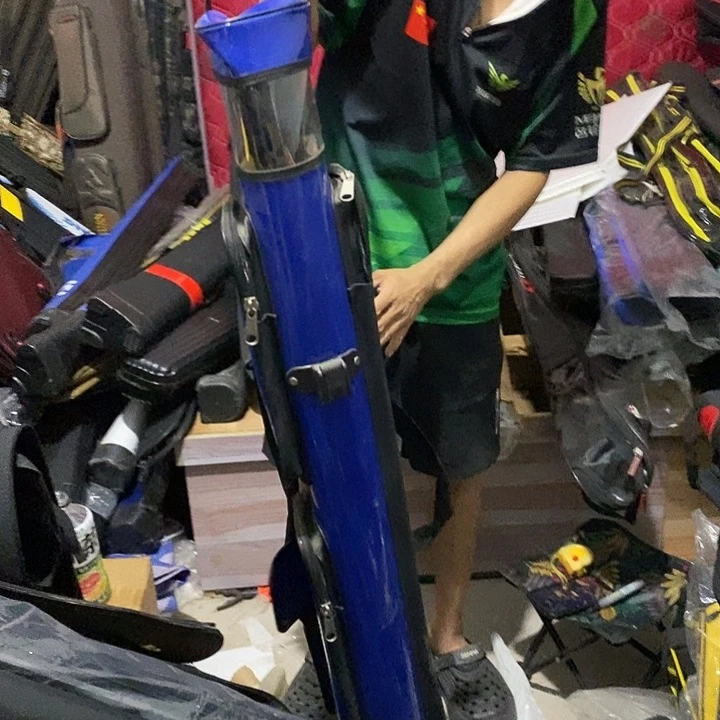 73号1.27蓝色皮尤竿包一个瑕疵