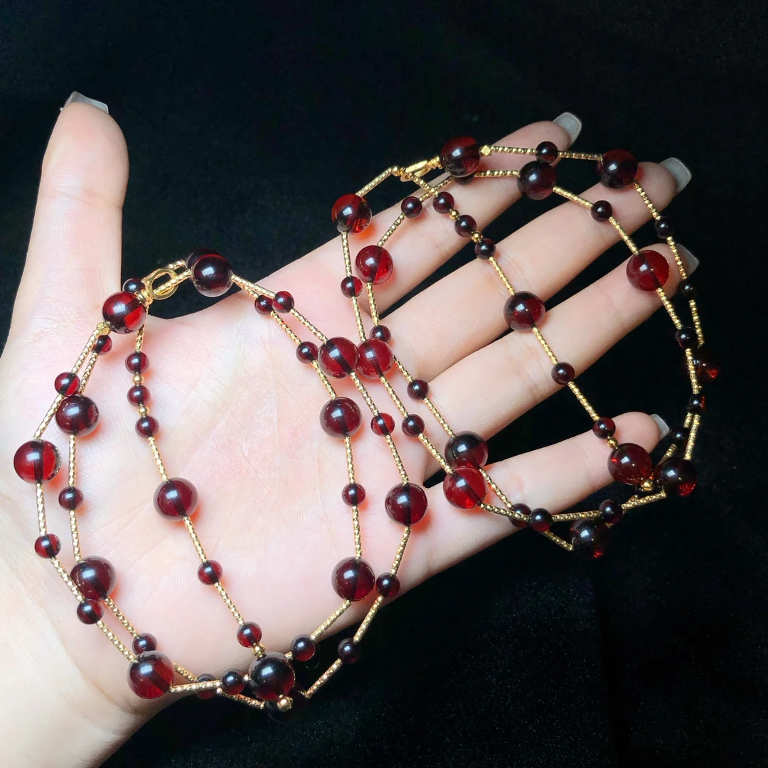 【云上】血珀DIY项链-多样性发其一-DS50333（甄选）