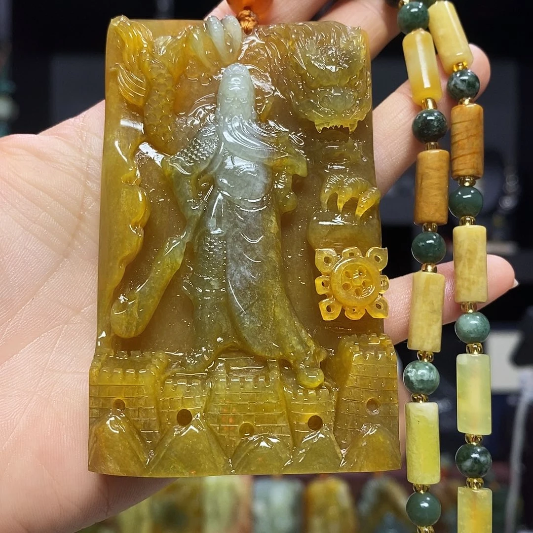 未镶嵌岫玉挂件吊坠