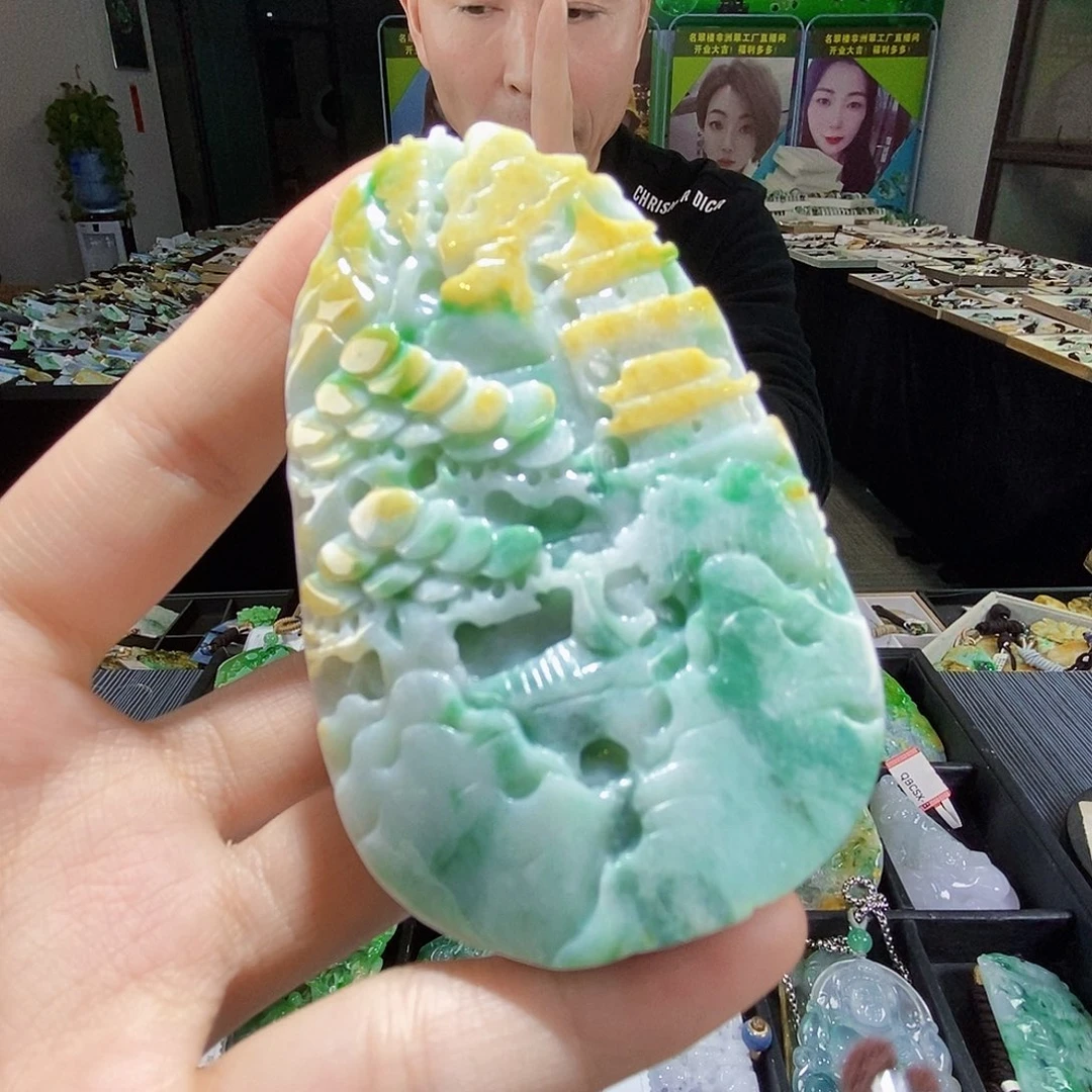 颈饰未镶嵌翡翠翡翠