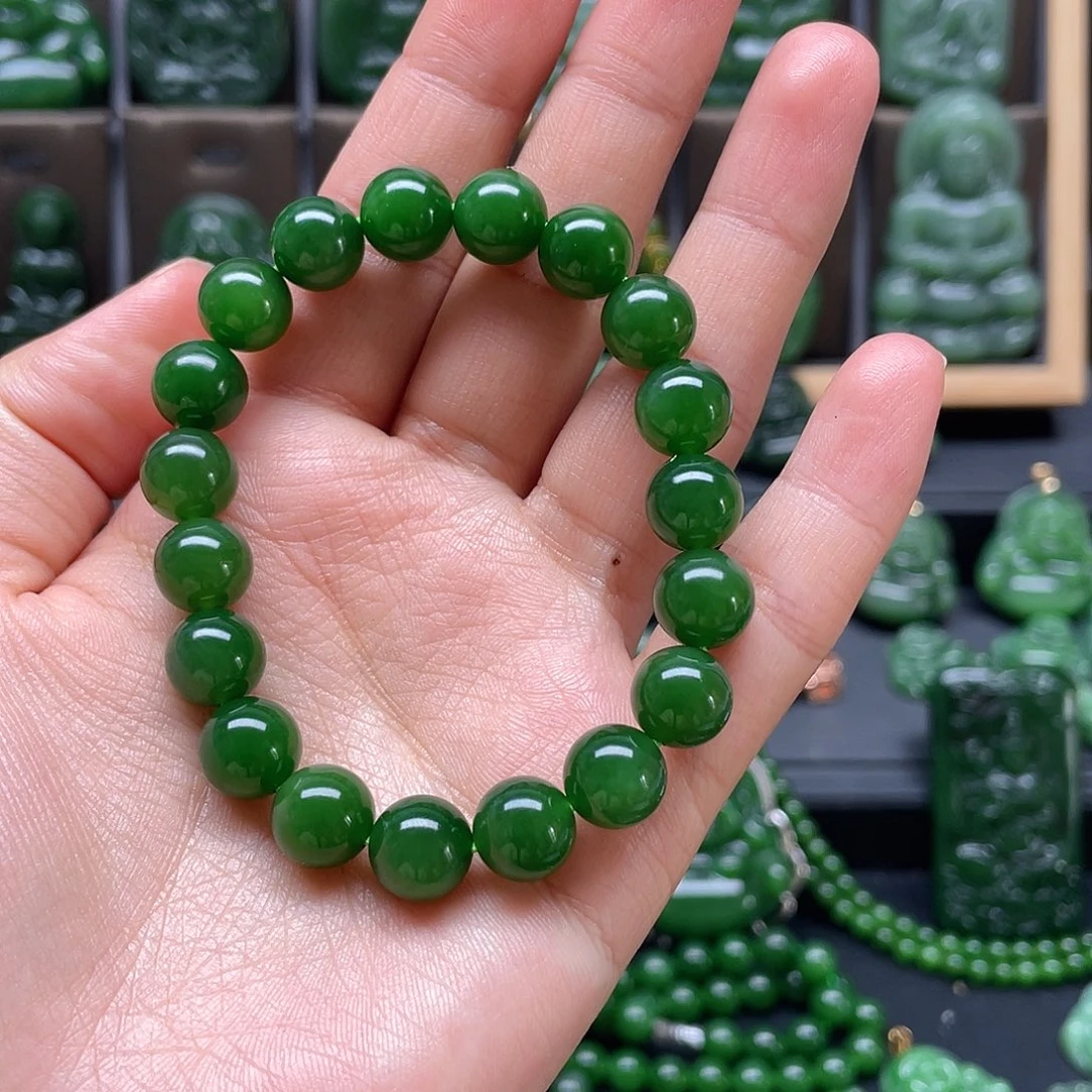 和田玉手链未镶嵌金*