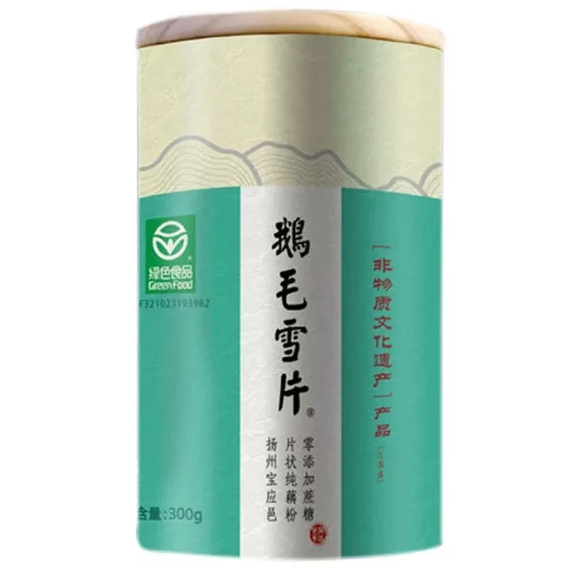 怡味莲鹅毛雪片春藕粉无添加扬州宝应古法纯藕粉罐装手削