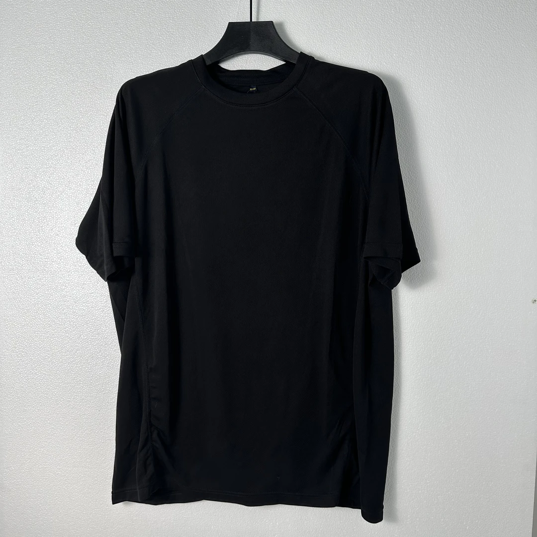 男士夏季休闲户外纯色速干短袖2211