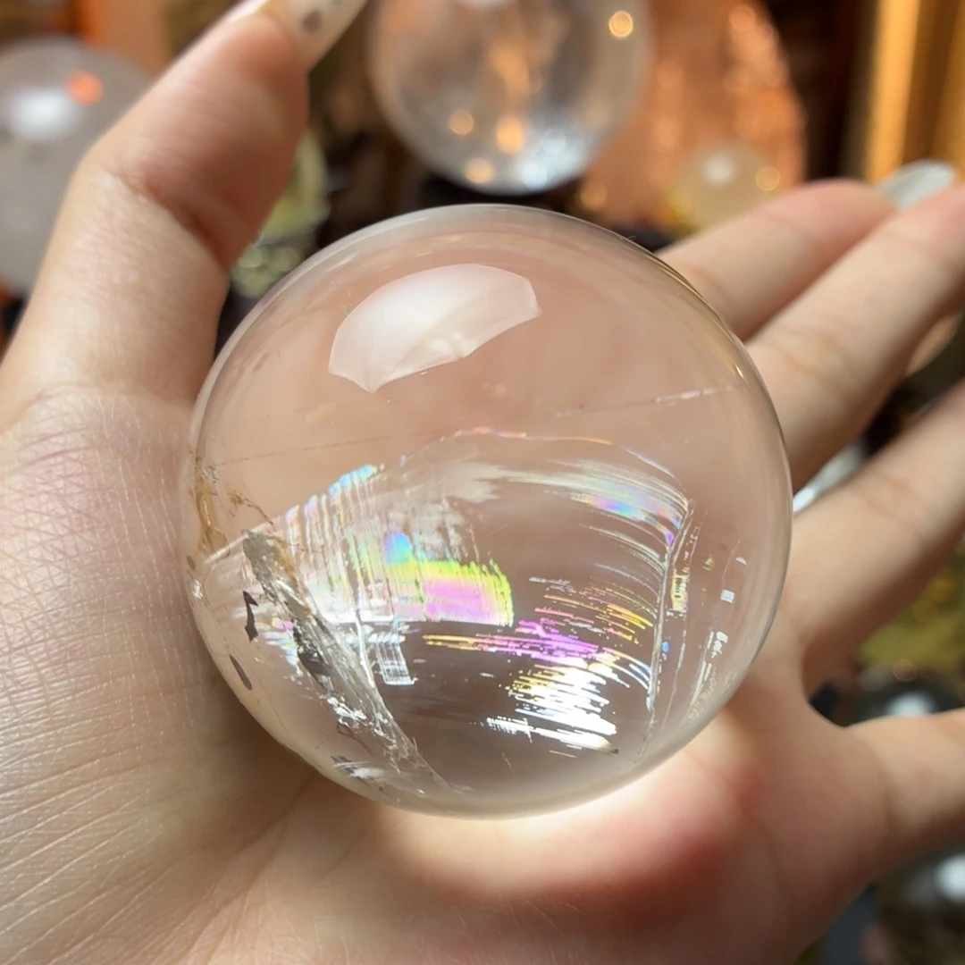 珠宝半成品未镶嵌水晶彩虹蝴蝶51.8mm