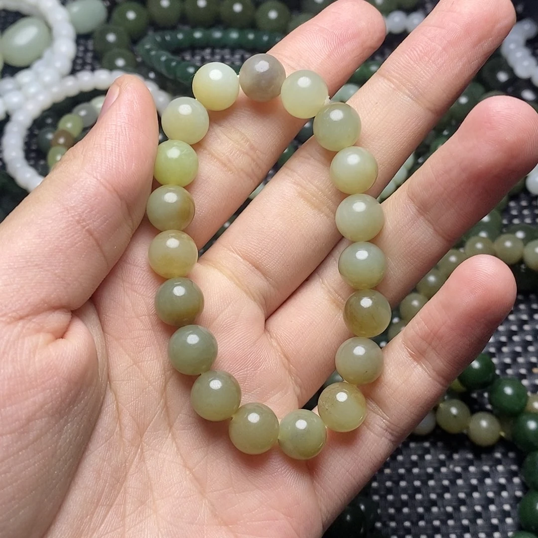 和田玉未镶嵌手串11