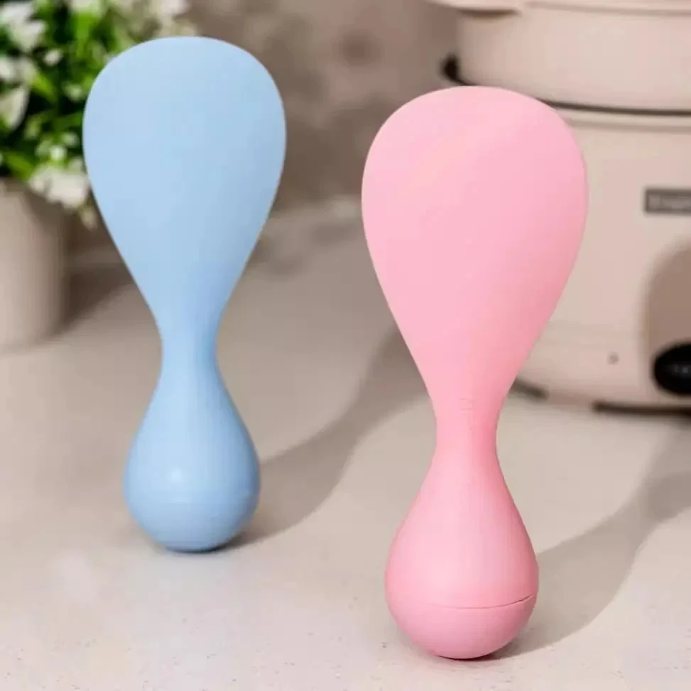 不倒翁防粘米饭勺家用新款易清洗打饭勺子厨房可立式不伤锅盛饭勺