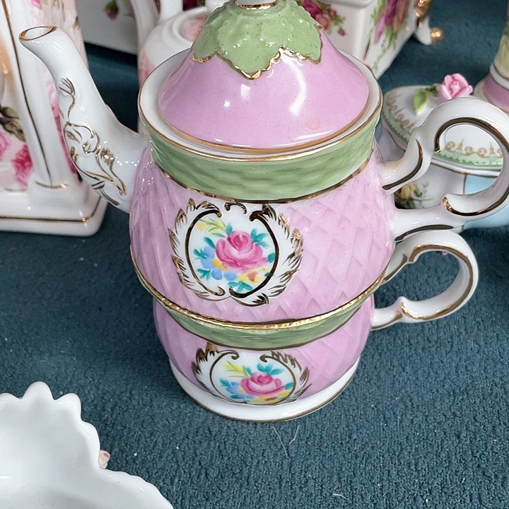 瓷片手绘摆件家居