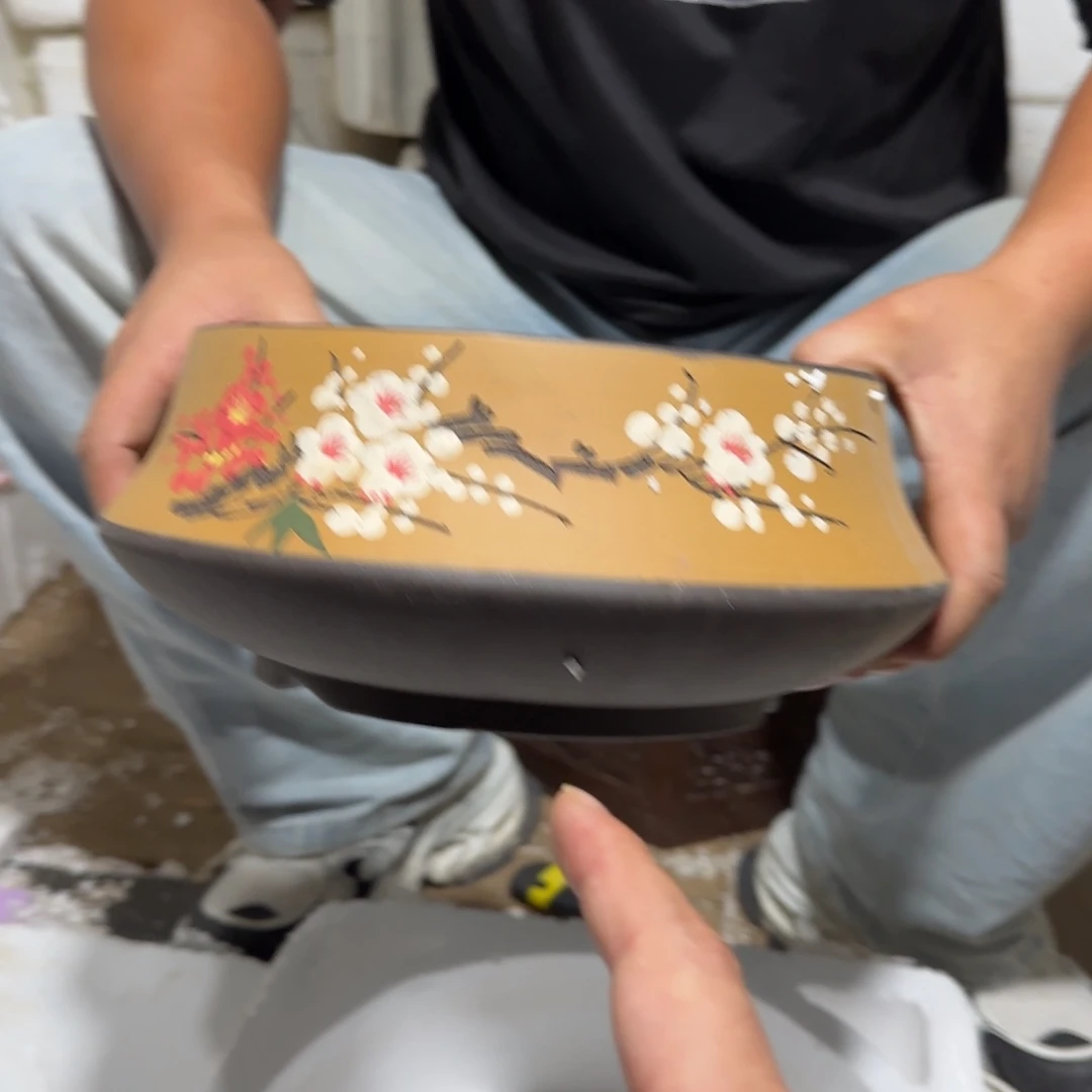 花盆紫砂口径19厘米