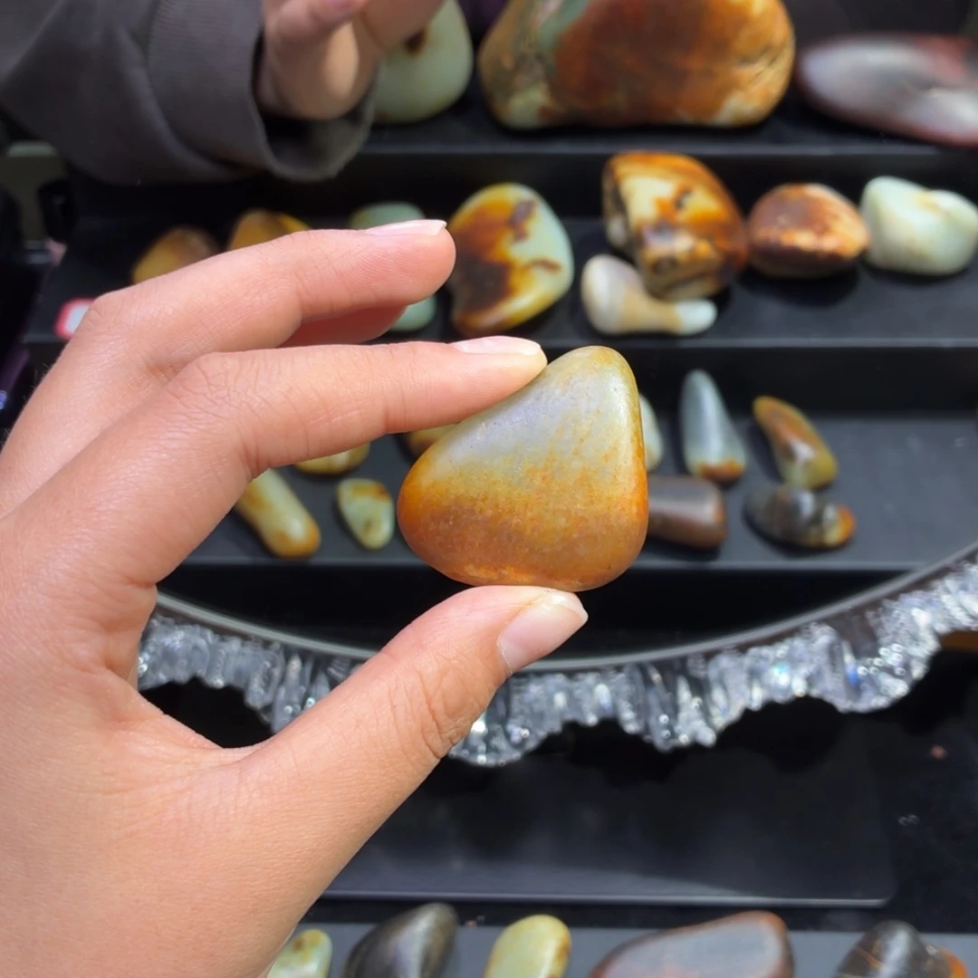 和田玉未镶嵌挂件32.3